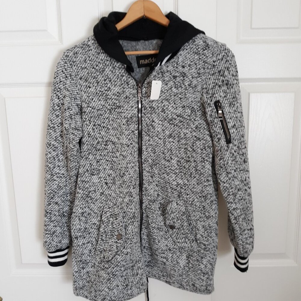 Madden NYC woven Jacket/hoodie womans S EUC